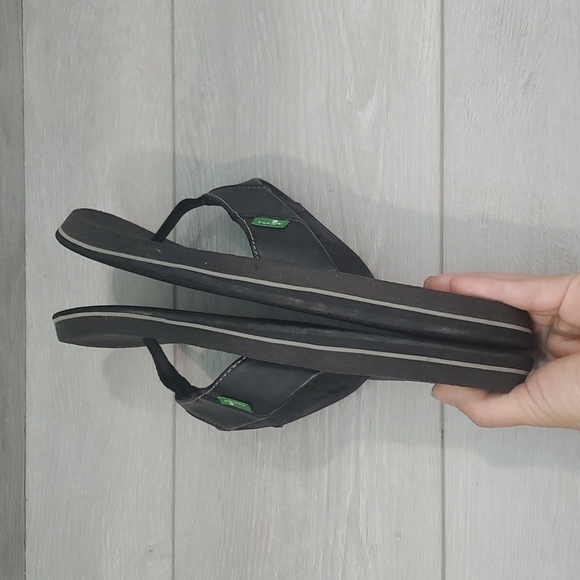 Sanuk Mens Comfort Sandals Flip Flop Flats shoes sz 8 - Picture 7 of 12